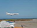 Russian 727 landing. (might be a russian copy of 727 - I'm not sure).